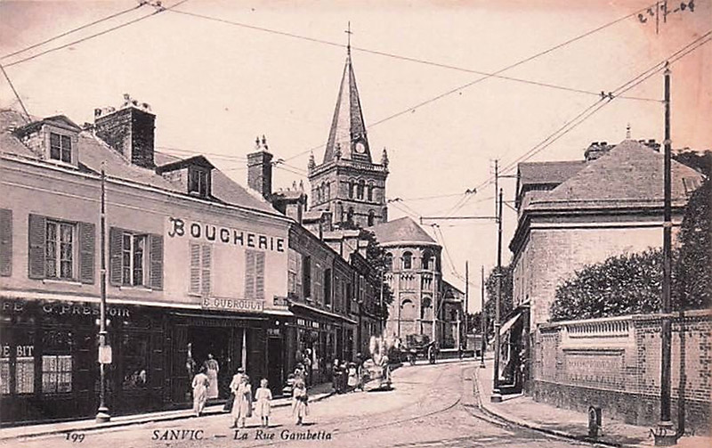 La rue Gambetta - Sanvic