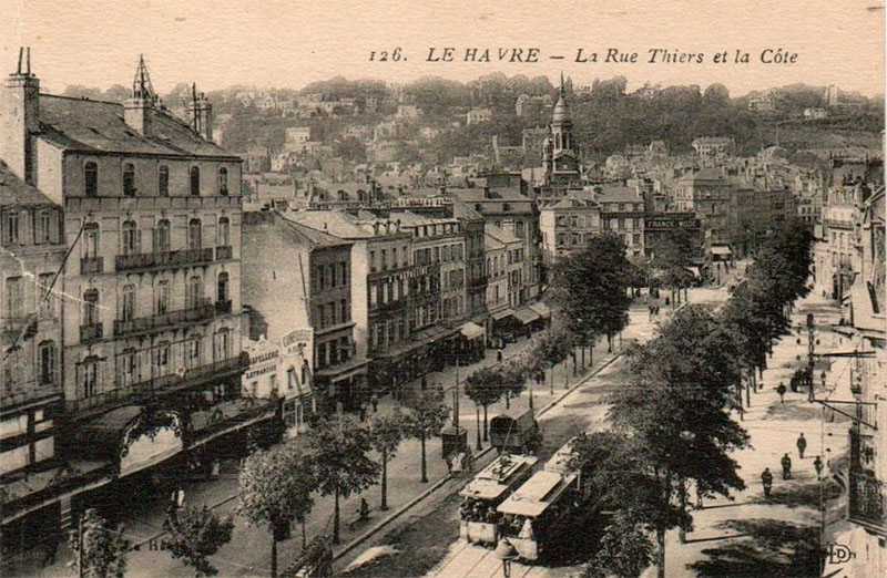 La rue Thiers et la C�te
