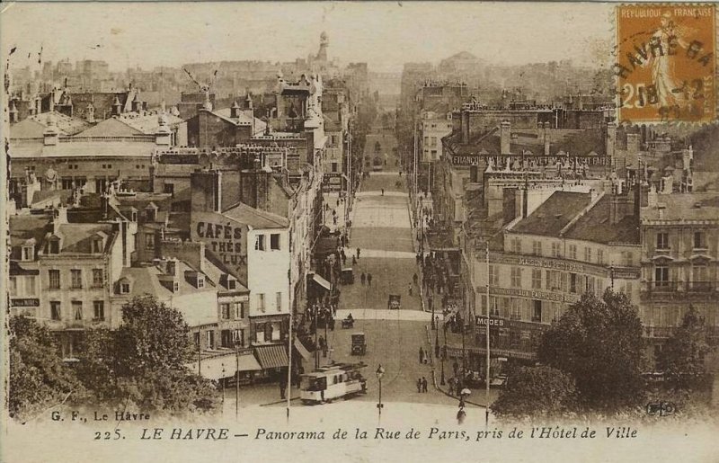 Panorama de la Rue de Paris, pris de l'H�tel de Ville