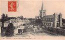 Vue sur l\'Église et la Grande Place - Sanvic - Le Havre
