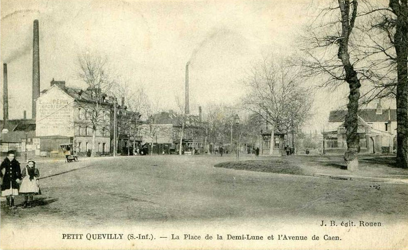 La Place de la Demi-Lune et l'Avenue de Caen