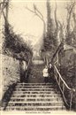 Escaliers de l\'glise - Ouville-la-Rivire