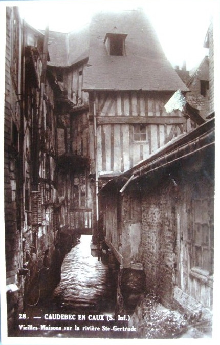 Vieilles Maisons sur la rivre Sainte-Gertrude<br>(Caudebec-en-Caux)
