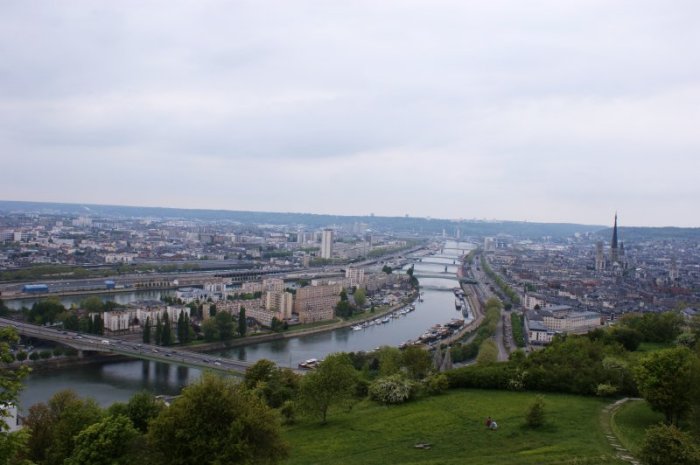 Rouen vue de la côte Sainte-Catherine