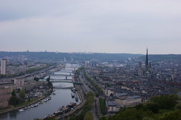 Rouen vue de la côte Sainte-Catherine