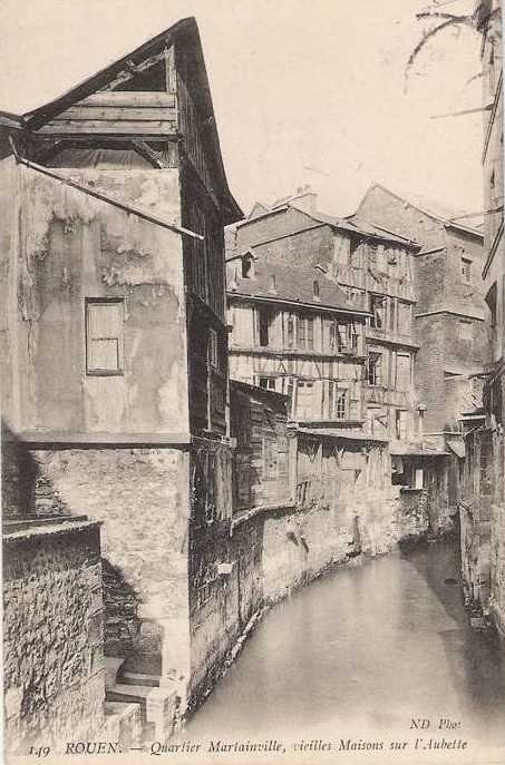 Quartier Martainville, Vieilles Maisons sur l'Aubette