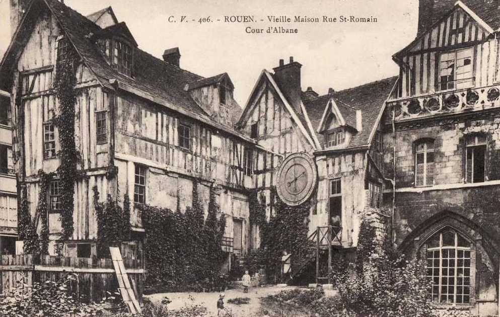 Vieilles Maisons Rue Saint-Romain - Cour d'Albane