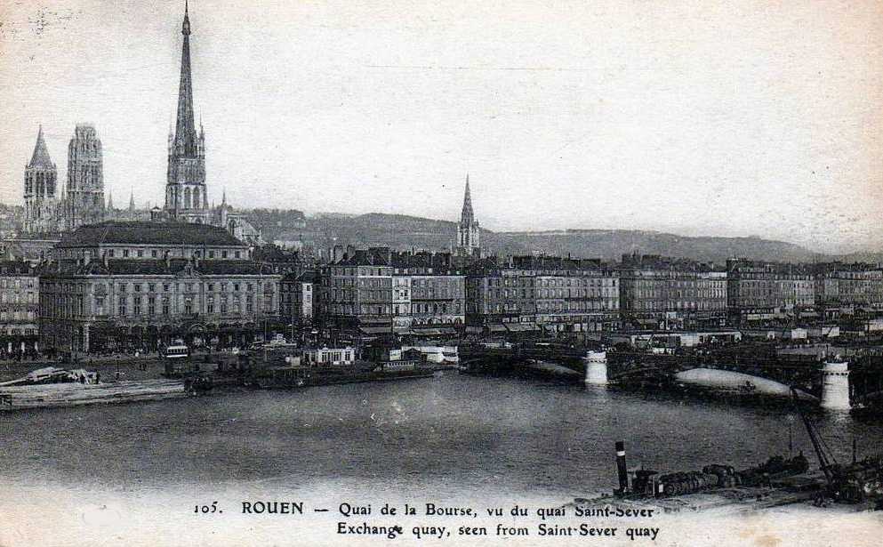 Quai de la Bourse, vu du Quai Saint-Sever