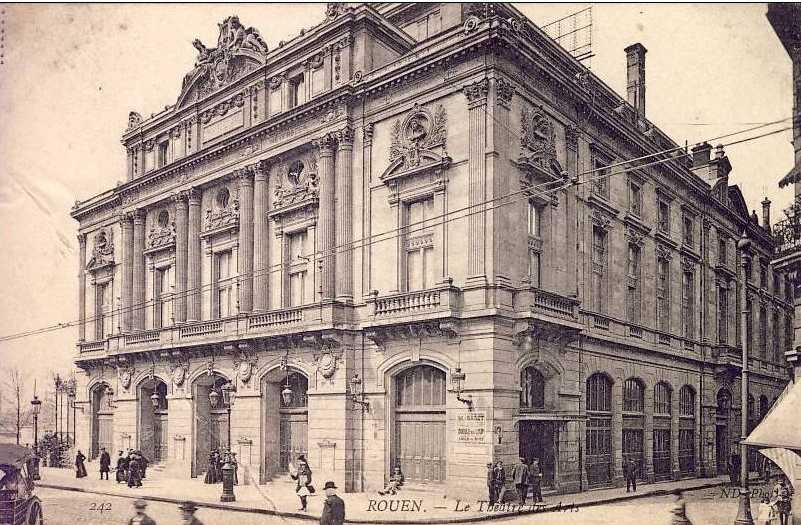 Le second Th��tre des Arts construit vers 1880.