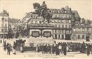 Place de l\'Htel de Ville, Rue de la Rpublique et Statue de Napolon - Rouen