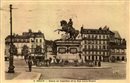Statue de Napolon et la rue Louis Ricard - Rouen