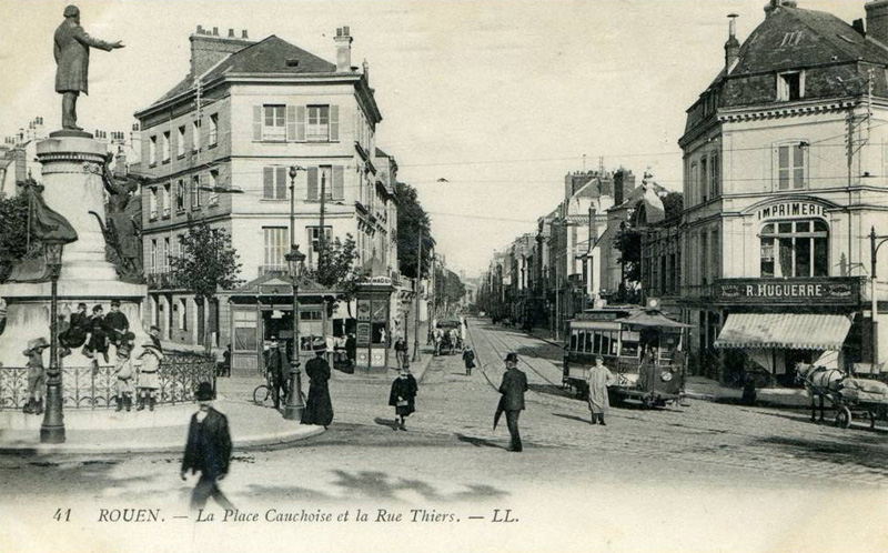 La Place Cauchoise et la Rue Thiers