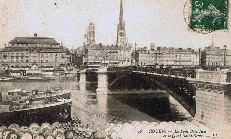 Pont Boieldieu et Quai Saint-Sever