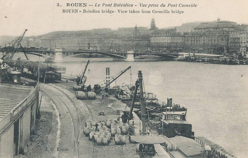 Pont Boieldieu vue prise du Pont Corneille