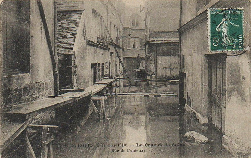 La Crue de la Seine - Rue de Fontenay