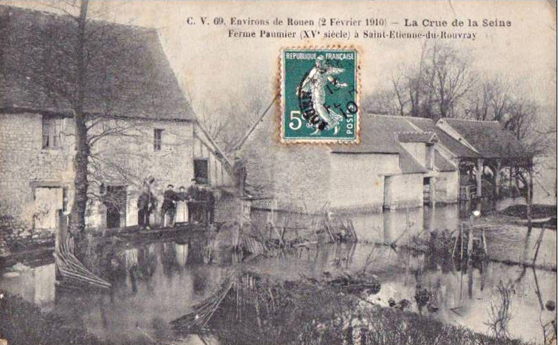 La Crue de la Seine<br>Ferme Paumier (XV<sup>e</sup> siècle)