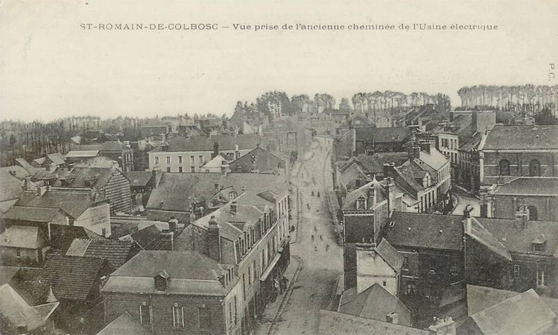 Vue prise de l'ancienne cheminée de l'Usine électrique