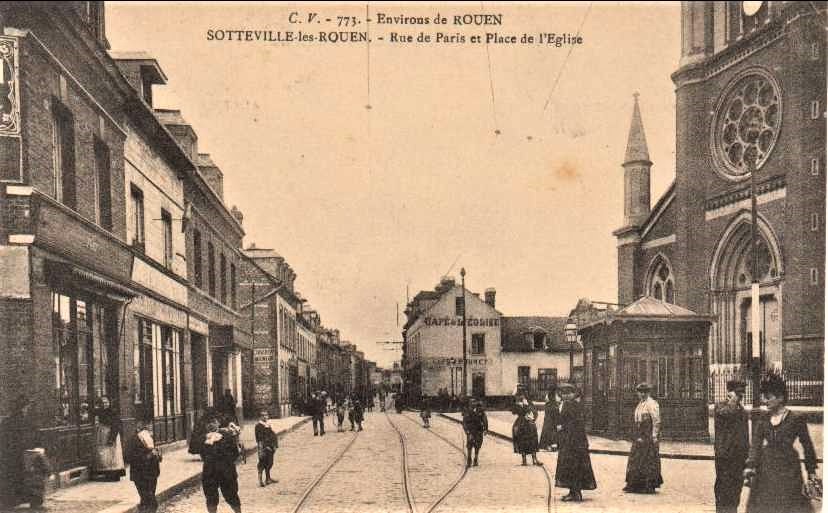 Rue de Paris et Place de l'�glise