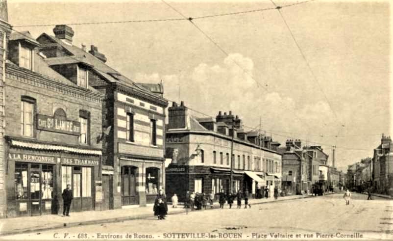 Place Voltaire et Rue Pierre Corneille