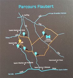 Itinéraire du parcours Flaubert. - Val-de-Scie