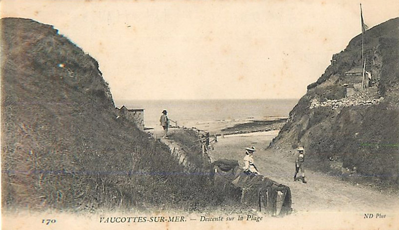 Vaucottes - Descente sur la Plage