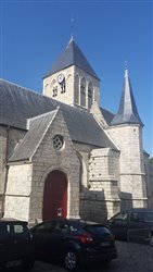 L\'église Saint-Martin< - Veules-les-Roses