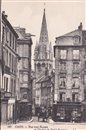 Caen - Rue aux Namps et Clocher Saint-Sauveur - Calvados - Normandie