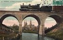 Bayeux - Le Viaduc et vue sur la Cath�drale - Calvados - Normandie