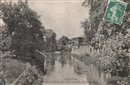 Louviers : Maisons sur l\'Eure vue prise de la rue douard Lanon - Vers 1908 - Eure (27) - Normandie