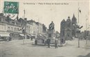 Le Neubourg : Place et statue de Dupont-de-l\'Eure - Eure (27) - Normandie