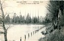 Verneuil-sur-Avre : crue de l'Avre - L'étang de France en mars 1910 - Eure (27) - Normandie