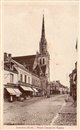 Conches : La Place Carnot et l'Église - Eure (27) - Normandie