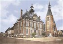 trpagny - L\'Htel de Ville et l\'glise - Eure (27) - Normandie