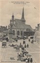 Saint-André-de-l'Eure : L'Église vue prise de la Place du Marché - Eure (27) - Normandie