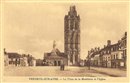 Verneuil-sur-Avre : La Place de la Madeleine et l'Église  - Eure (27) - Normandie