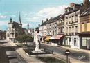 Saint-Andr-de-l\'Eure : rue du Chanoine BOULOGNE et l\'glise - Eure (27) - Normandie