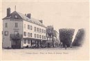 Vernon : Place de Paris et Avenue Thiers ( Hôtel du Soleil d'Or - Vers 1904) - Eure (27) - Normandie