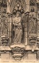 Louviers : L'�glise Notre-Dame - Detail de la Fa�ade - Eure (27) - Normandie