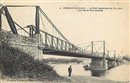 Ancenis - Le Pont suspendu sur la Loire pris de la rive gauche  - Loire-Atlantique