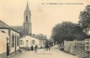 La Bernerie - La rue de la Gare et l'�glise - Loire-Atlantique