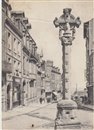 Le Trport - La croix de pierre et la rue de Paris - Seine-Maritime ( 76) - Normandie