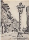Le Tréport - La croix de pierre et la rue de Paris - Seine-Maritime ( 76) - Normandie