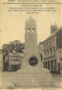 CRECY-EN-PONTHIEU  : Monument lev a la mmoire de Jean de LuxemBourg, Roi de Boheme