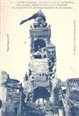 ALBERT : Guerre 14-18 - Le clocher de Notre-Dame-de-Brebières après les bombardements