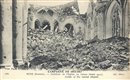 ROYE : Campagne de 1914-1917 - Intrieur de l\'glise en ruines