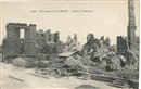 ALBERT : Route d\'Amiens en ruines (Guerre 14-18)