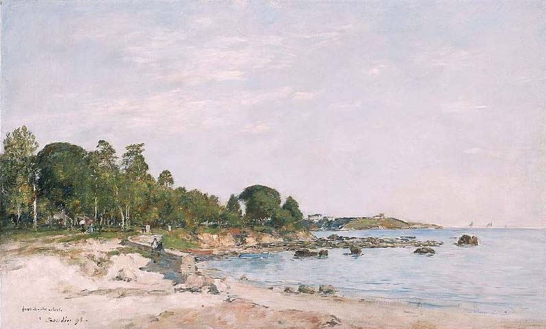 Juan-les-Pins, la baie et de la Rive