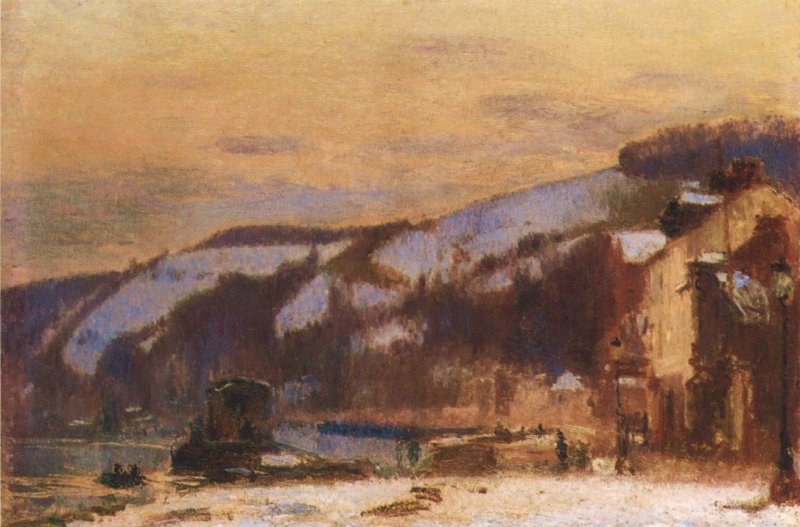 Coteaux de Croisset sous la neige