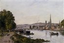Rouen, vue des bords de Seine