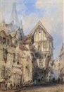 Rouen, La rue Saint-Romain - 1864